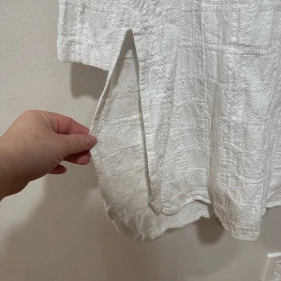 J. Jill cotton/linen button down tunic Medium - Picture 4 of 6